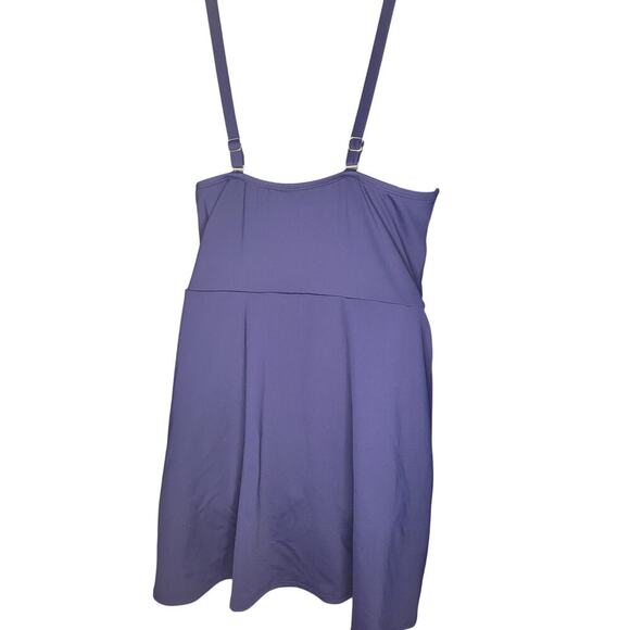 Lands End Swim skirt/Suit NWT Navy Lined Removable Pads Adjustable Sz XL - Picture 4 of 7